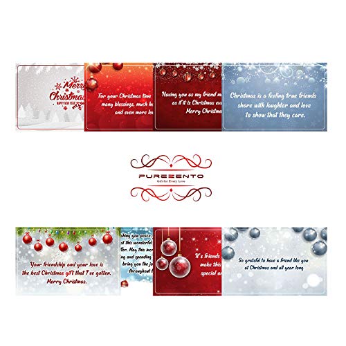 PUREZENTO Set of 10 Lovely Christmas Surprises Wishes Cards Greeting Card - Image 2