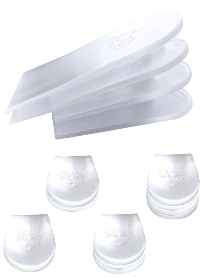 Soul Insole نعال رفع الكعب من سول للنساء والرجال - 4 قطع من وسائد الكعب اللاصقة القابلة للتكديس، نعال داخلية قابلة للتعديل لزيادة الارتفاع لفرق طول الساق 1/8 بوصة، 1/4 بوصة، 3/8 بوصة، 1/2 بوصة (صغير) - Image 1