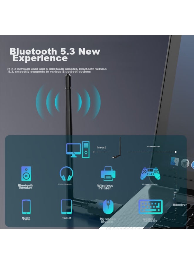 Edup Ax900 Usb Wireless Network Adapter, Wifi 6 Dual-band 5g Bluetooth 5.3 Two-in, Win10/11 Desktop Laptop Wifi Receiver, External Antenna, Ep-ax900 - Image 5