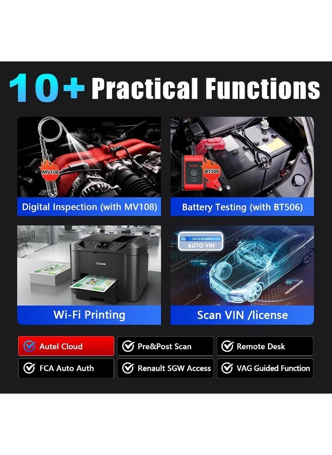 Autel Scanner MaxiPro MP900-TS, TPMS Version of MP900 & MP900BT Bidirectional Scan Tool