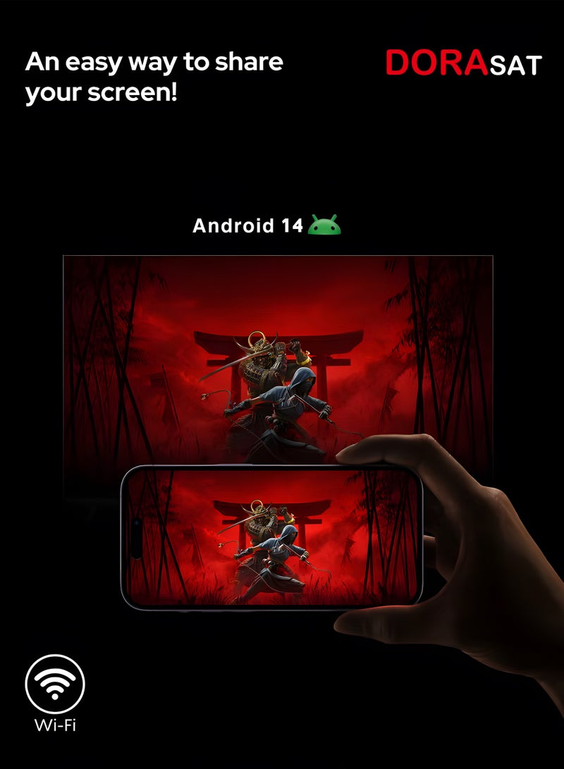 Dora Sat Smart Screen - Android 14 - 75 inch - 4k UHD - LED - Free Wall Mount - DST75U - Image 5