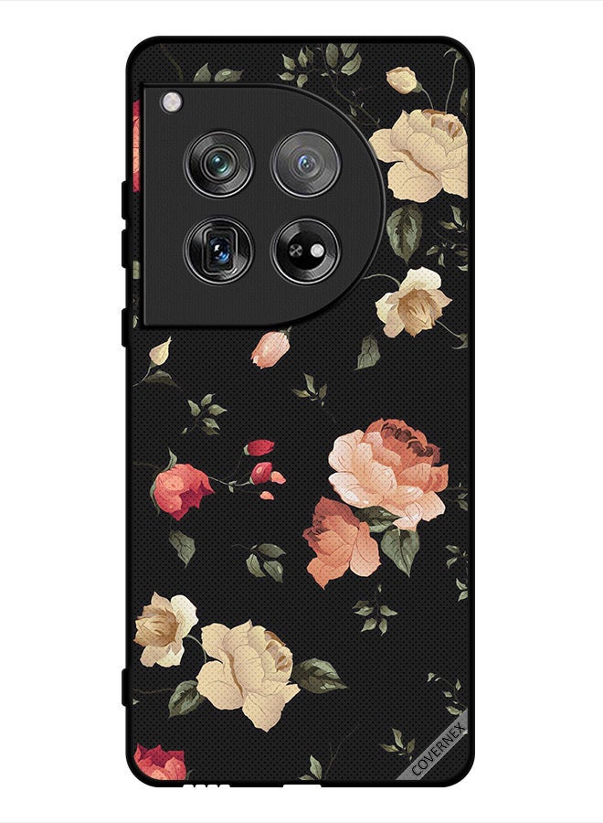 Covernex Protective Case Cover For OnePlus 12 Flower Art Wallpaper - Image 1