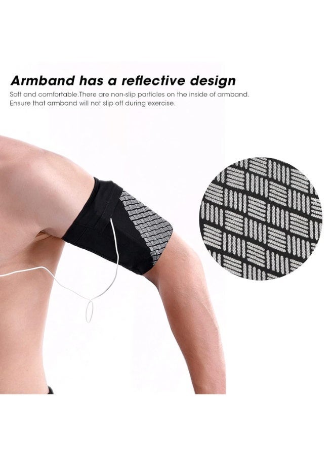 Arabest Cell Phone Armband, Running Arm Band Holder Pouch Case Phone Armband Sleeve Universal Comfort Arm Cell Phone Holder Sports Armband for Running, Fitness and Gym Workouts (M) - Image 4