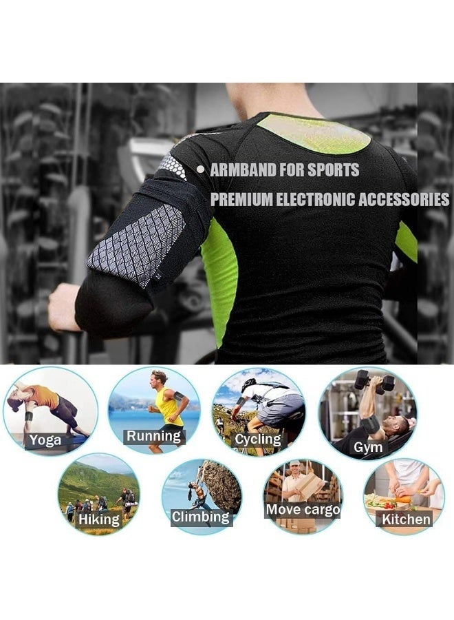 Arabest Cell Phone Armband, Running Arm Band Holder Pouch Case Phone Armband Sleeve Universal Comfort Arm Cell Phone Holder Sports Armband for Running, Fitness and Gym Workouts (M) - Image 5