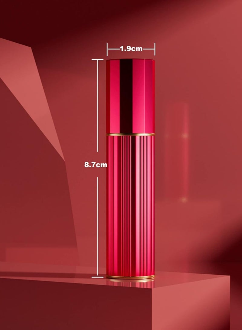 Perfume Refillable Bottle 2 Pcs Purfume Atomiser Travel Bottle Mini 5ML Atomizer Spray Portable Empty Fragrance Container for Aftershave Holiday and Night Out (red/gold) - Image 3