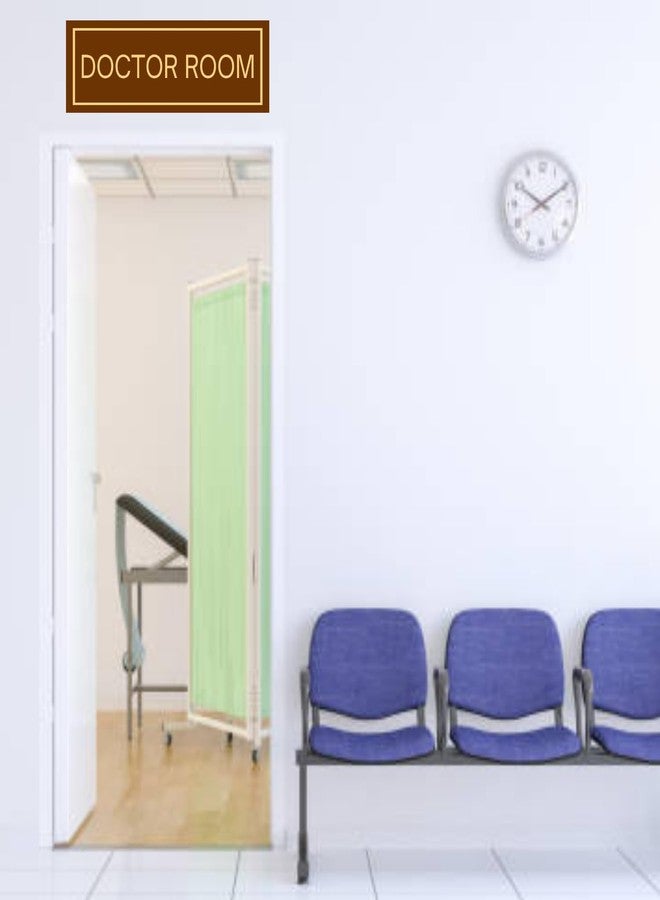 Exello Doctor Room Sign Foam Board Plate - 30CM X10 CM, Display for Hospital, Clinic, medical shop, medicals (Brown) - Image 2