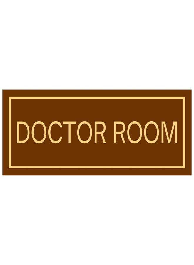Exello Doctor Room Sign Foam Board Plate - 30CM X10 CM, Display for Hospital, Clinic, medical shop, medicals (Brown) - Image 1