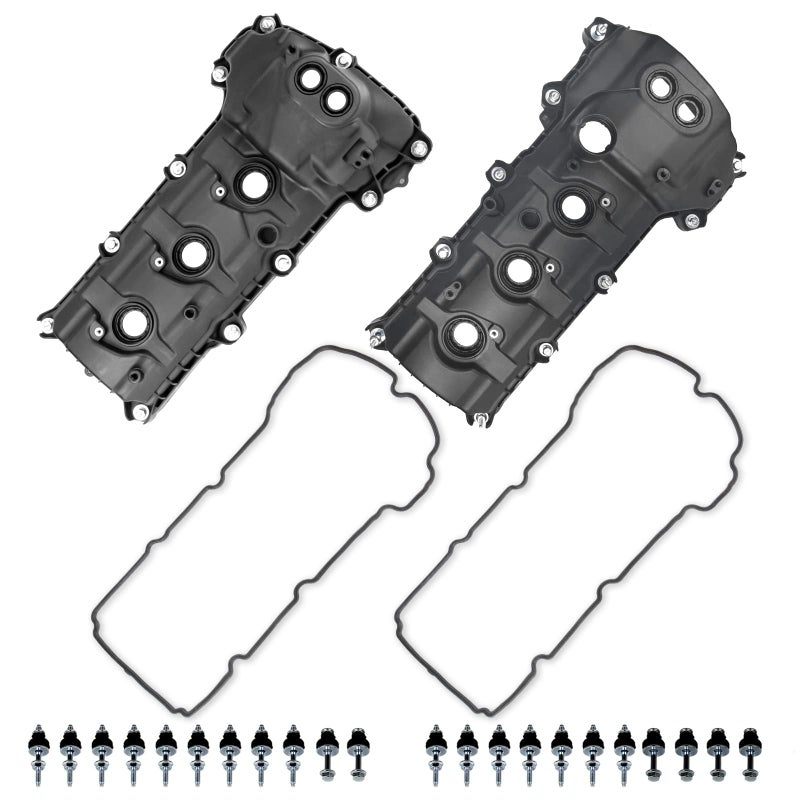 MITZONE Valve Covers Compatible with Ford Edge F150 Flex Mustang Taurus Transit Lincoln Continental MKS MKT MKZ Mark LT 35L 37L NonTurbocharged RightLeft