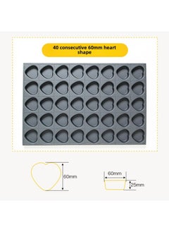 Generic Kindergarten Non-stick Chicken Cake Mold 40*60 Animal Baking Tray Commercial Oven Anhydrous Crispy Bear Paw-Specifications:40 Bear Paw Molds  - Image 3