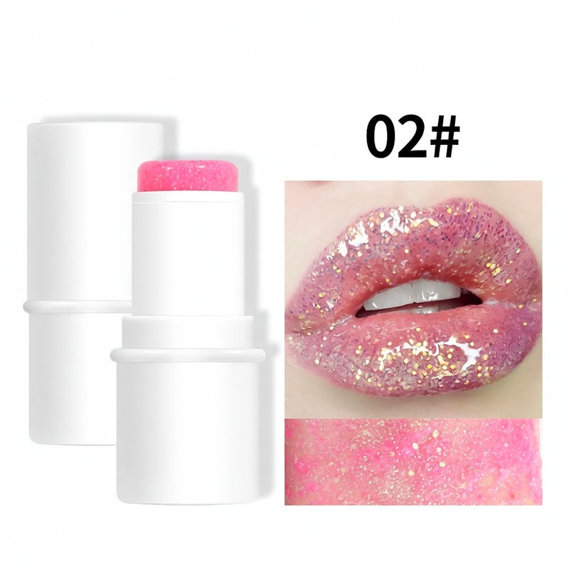 Glitter Stick 8-Color Shimmer Makeup Stick - No Adhesive Required Long Lasting 12 Hours Skin-Friendly Washable Glitter Stick for Face Body Hair Parties Weddings Dates Everyday Makeup - Image 1