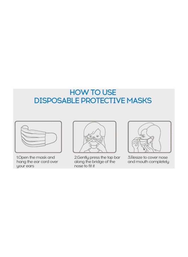 NIBEMINENT 50-Piece Disposable Protective Face Mask Set - Image 4