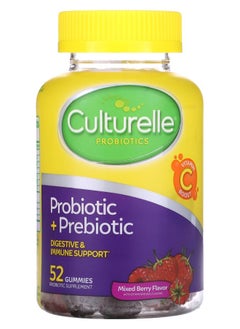 Culturelle Probiotic + Prebiotic Gummies Mixed Berry 52 Gummies 