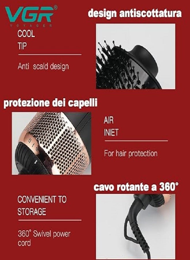 VGR V-492 Hot Air Comb 1000W Multicolour - Image 5