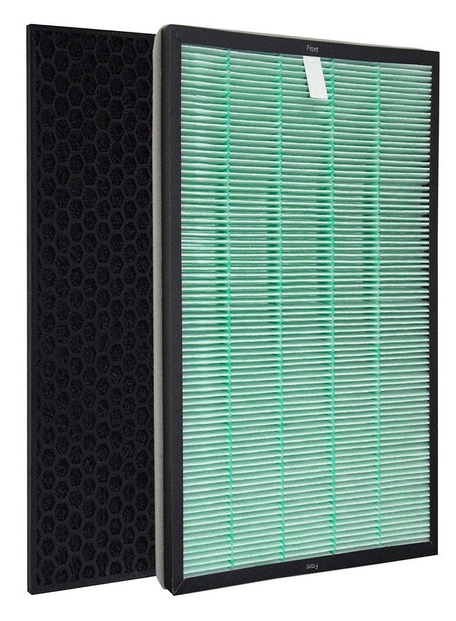 Fette Filter - Air Purifier Replacement Set Compatible with BioGS 2.0 Filter Kit for Model SPA-550A and SPA-625A Contains 1 Hepa Filter & 1 Carbon Filter - Image 1