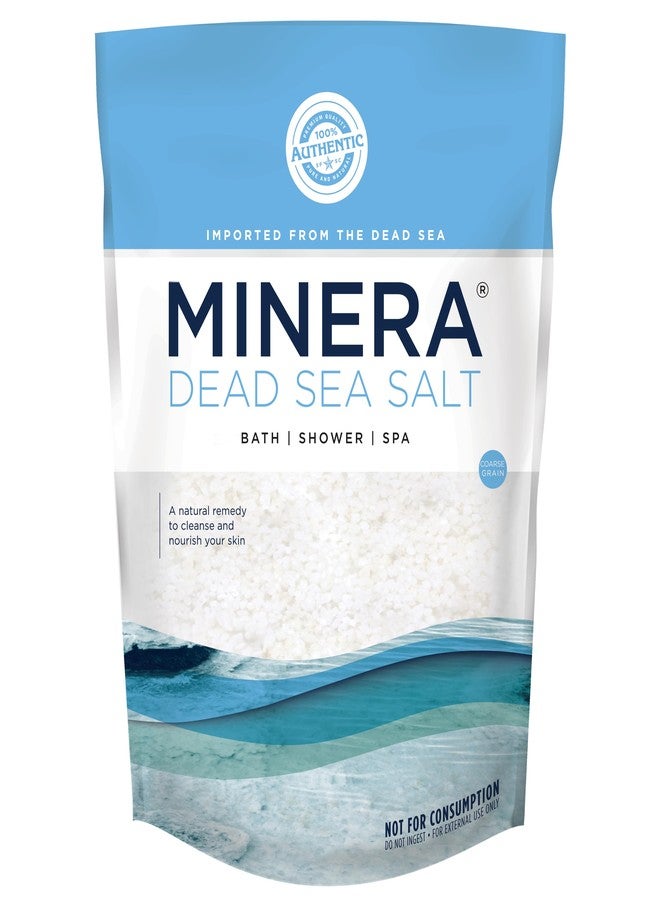 Minera Coarse Grain Dead Sea Salt for Bath & Soaking – 10 lbs, Fast-Dissolving, 100% Pure & Natural, Unscented, Skin-Nourishing Bulk Sea Salt - Image 1