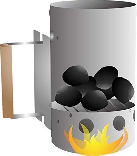 SAPRETAILER Combo BBQ Charcoal Chimney Starter and Fire Starter Blocks Lighter Cubes(12pcs) - Image 4