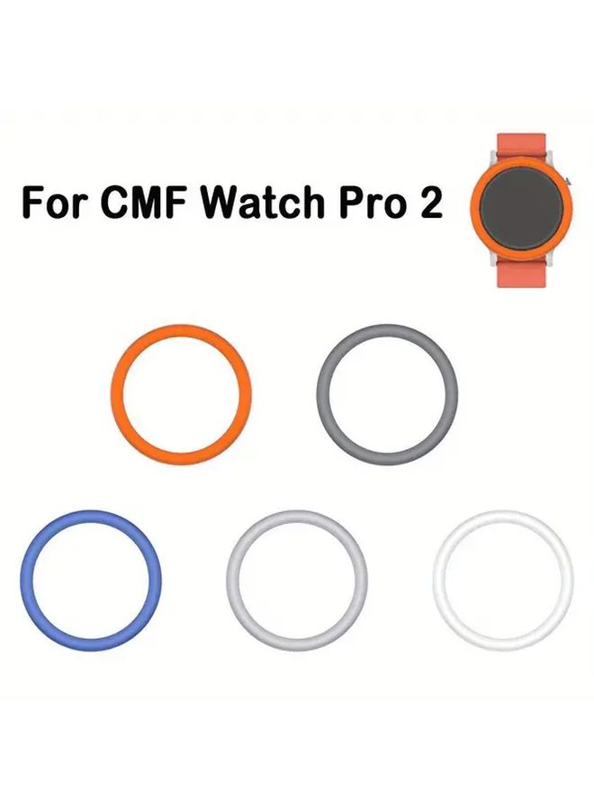 غطاء واقٍ برتقالي من معدن مع حلقة لساعة CMF Watch Pro 2 - Image 5