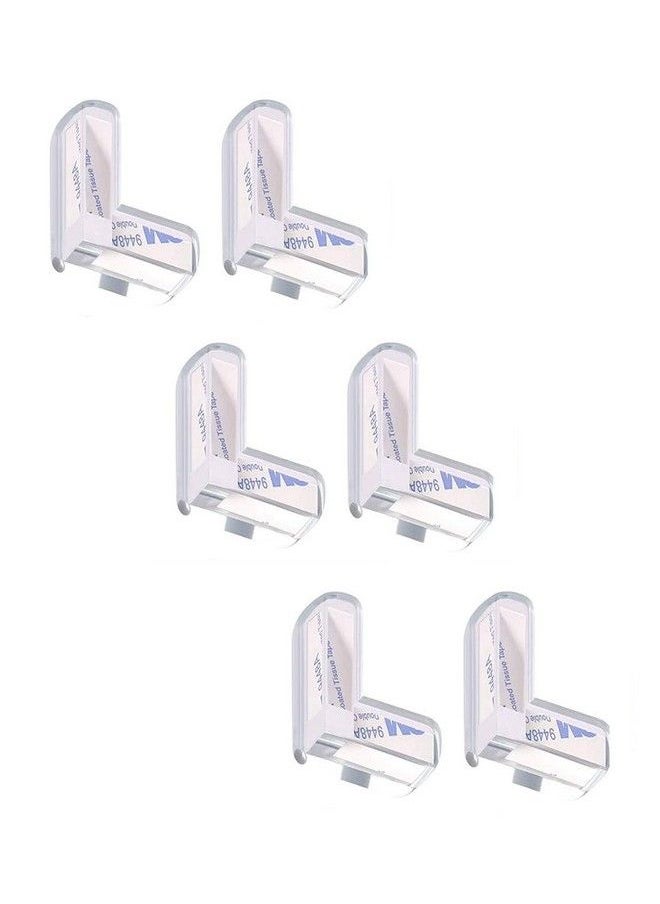 Brain Freezer - حراس الزوايا الواضحة ذات الحواف الحادة مع لاصق عالي المقاومة لحماية الأطفال من إصابات الرأس على الطاولات والأثاث وغرفة النوم (عبوة من 6) - Image 1