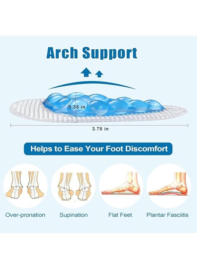 Arch Support Inserts, Foot Arch Support Inserts, Flat Feet Arch Support Pads, Orthotics Arch Support, High Arch, Flat Feet, Plantar Fasciitis, Foot Arch Pain Relief for Pads - Image 2