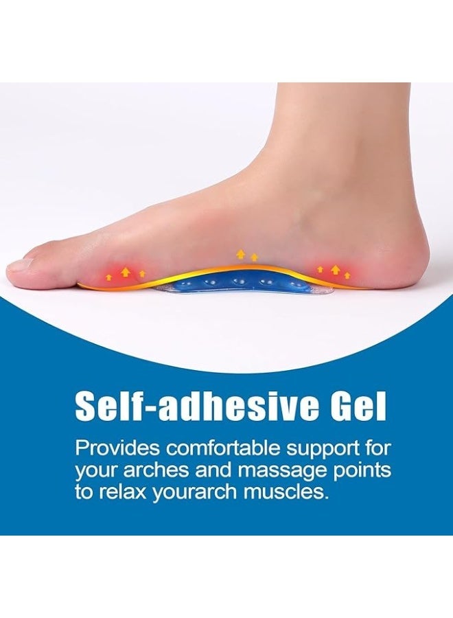 Arch Support Inserts, Foot Arch Support Inserts, Flat Feet Arch Support Pads, Orthotics Arch Support, High Arch, Flat Feet, Plantar Fasciitis, Foot Arch Pain Relief for Pads - Image 4