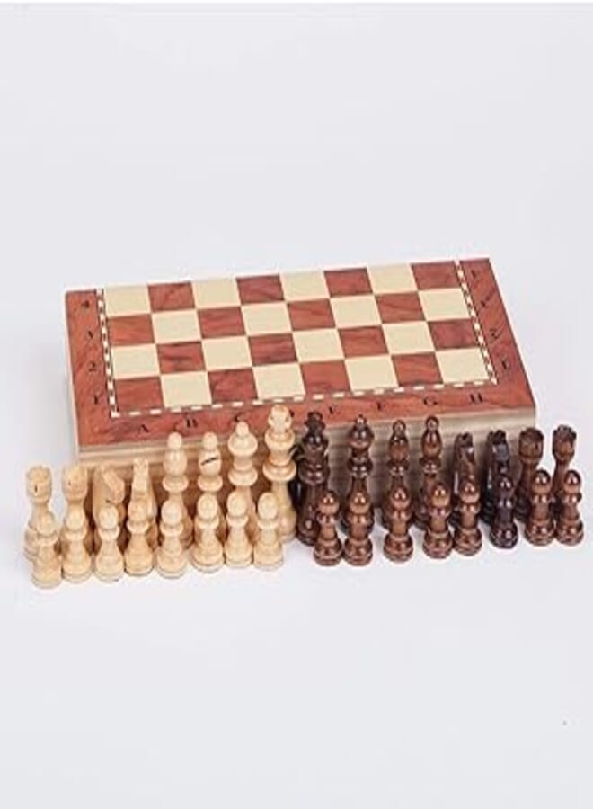 OR شطرنج خشبي ممتاز قابل للطي مصنوع يدويًا بحجم كبير جدًا