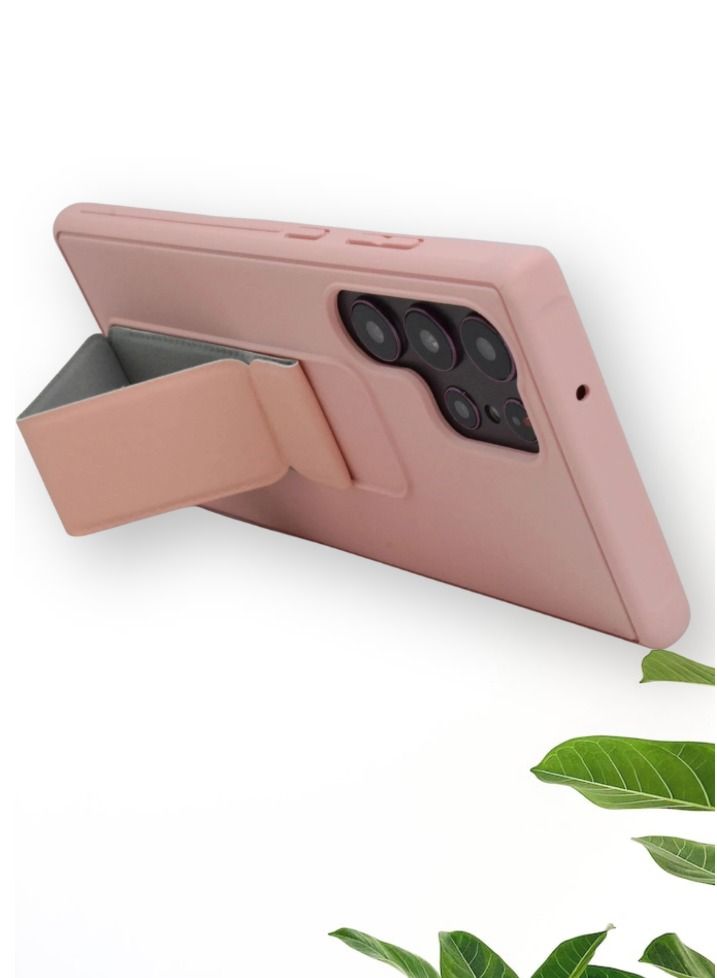 BORTONY Galaxy S23 Ultra with Magnetic Stand & Holder, Premium Silicone Hand Strap Grip, Car Mount Kickstand And Finger Grip Case Cover For Samsung Galaxy S23 Ultra - Image 4