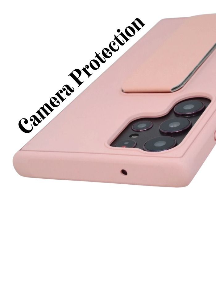 BORTONY Galaxy S23 Ultra with Magnetic Stand & Holder, Premium Silicone Hand Strap Grip, Car Mount Kickstand And Finger Grip Case Cover For Samsung Galaxy S23 Ultra - Image 5