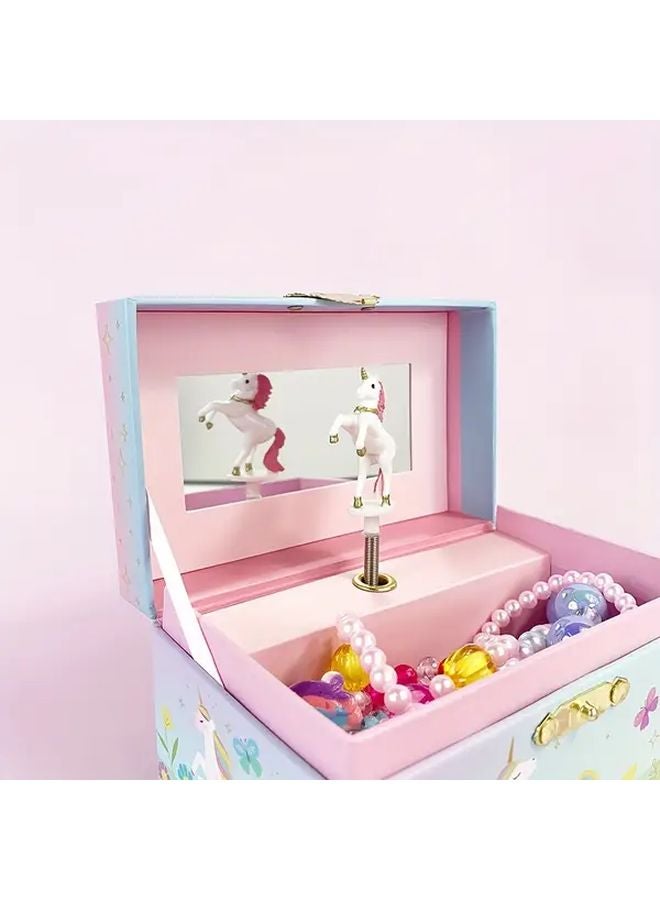 Pink Jewelry Gift Box With Rainbow Cutouts Storage Trunk For Party Favors Weddings - Image 4