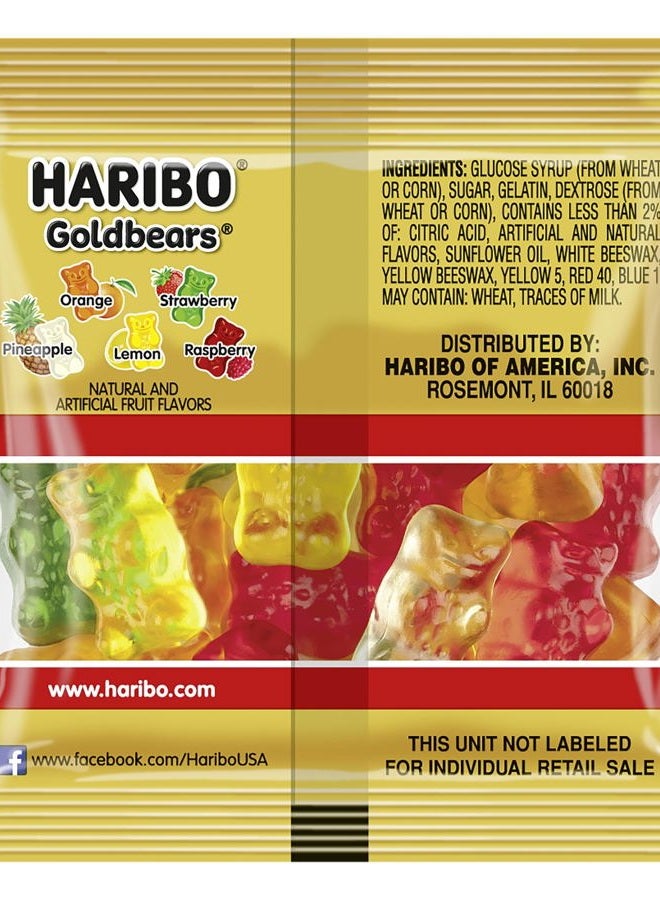 Haribo هاريبو جولدبيرز بنكهة أصلية، 22.8 أونصة. حاوية تحتوي على 54 كيس - 0.4 أونصة. - Image 4