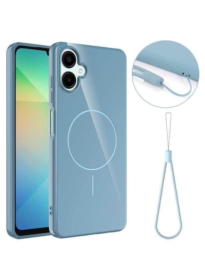 erorex Case For Samsung Galaxy A06 4G / 5G Glossy TPU Shockproof MagSafe Phone Case with Lanyard - Image 1