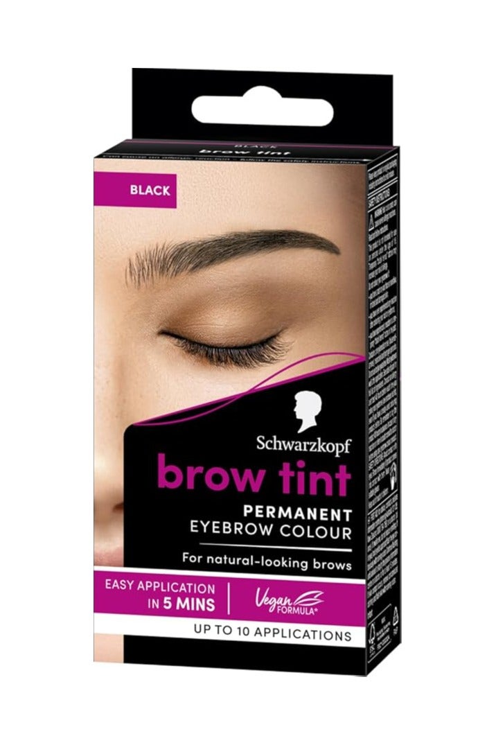 Schwarzkopf Brow Tint Black, Permanent Color - Image 1