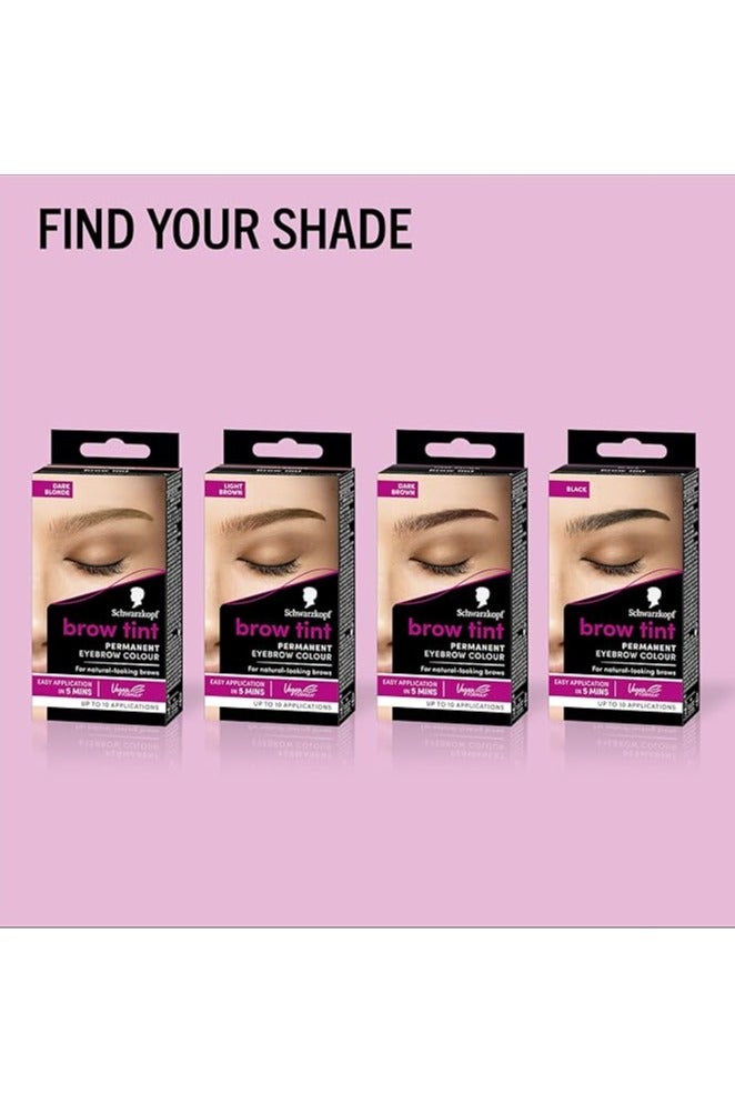 Schwarzkopf Brow Tint Black, Permanent Color - Image 4