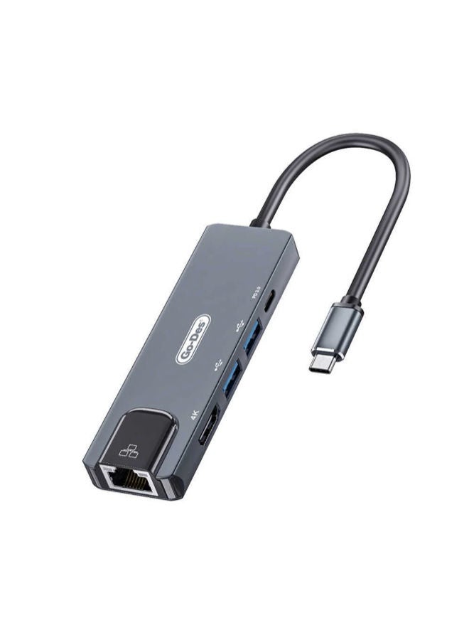 GO-DES 5 in 1 Type-c to HDTV Converter Adapter GD-6829 - Image 1