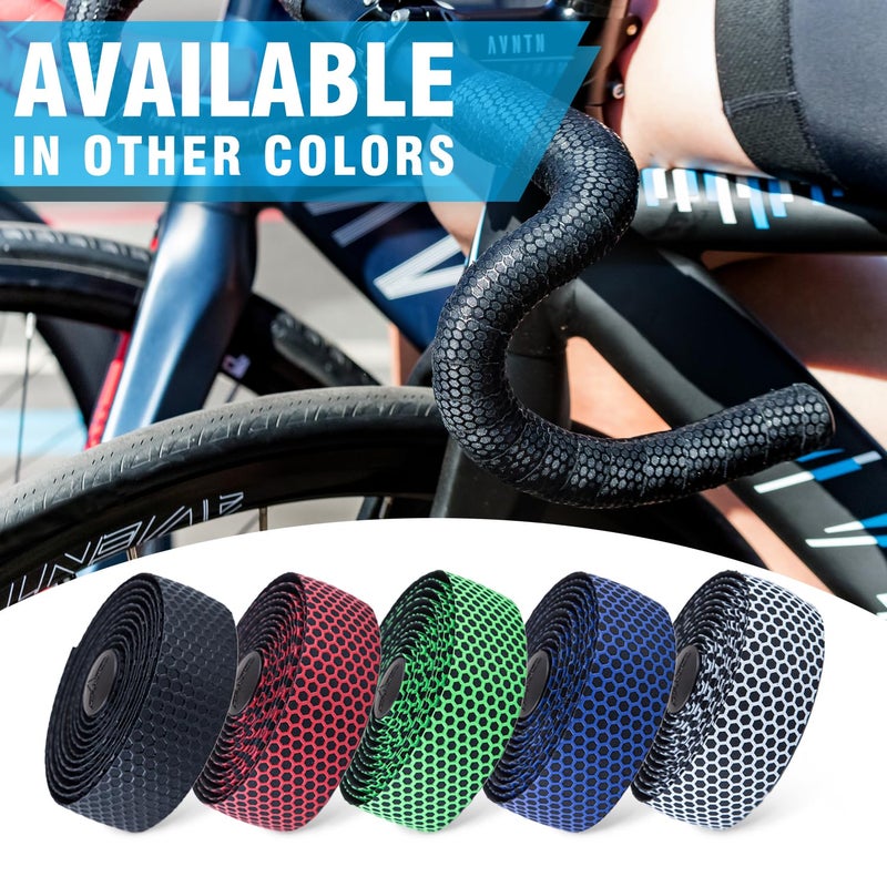 MARQUE Hex Bicycle Handlebar Tape - Road Bike Handle bar Tape 2PCS per Set (Red) - Image 5