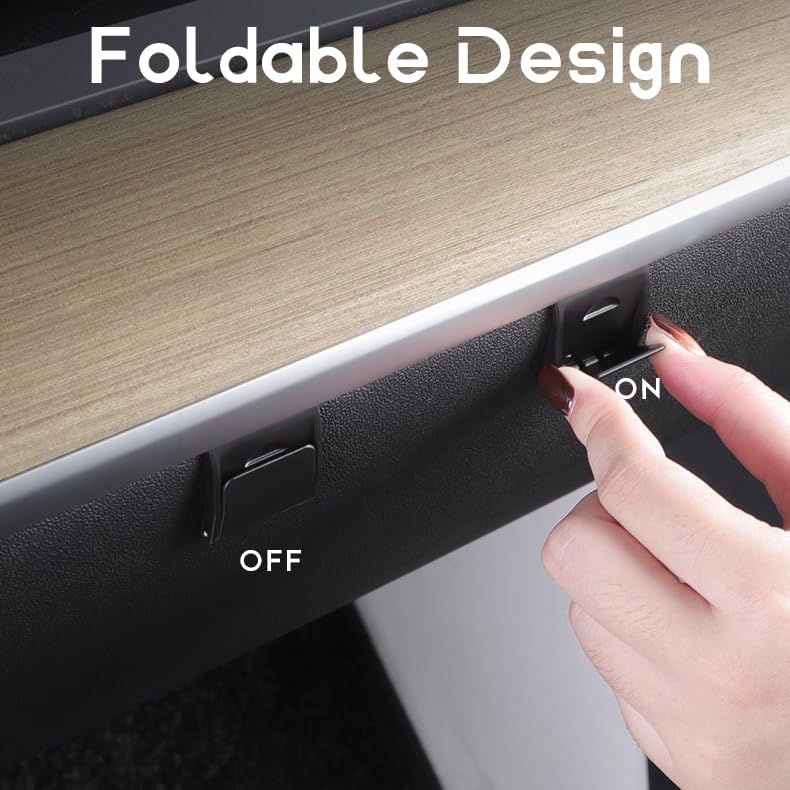 TOPSACE Foldable Glove Box Hook for Tesla Model 3/Y - Image 2