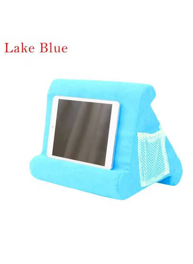 Hot Pad Pillow Lazy Convenient Pillow Triangle Pillow Home Practical Mobile Phone Bracket Reading Pillow Wholesale-Color:Light Blue - Image 1