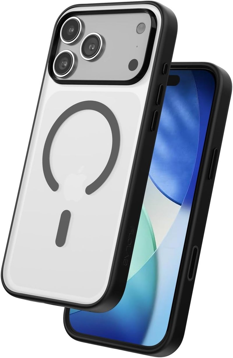 FLOLAB Surtect Tri-Fusion Magnetic for iPhone 17 Pro Max Case Protective Slim Design Magsafe Compatible Military Grade - Black Matte Translucent - Image 1