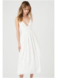 FOREVER 21 Jacquard Floral Cami Midi Dress  - Image 4