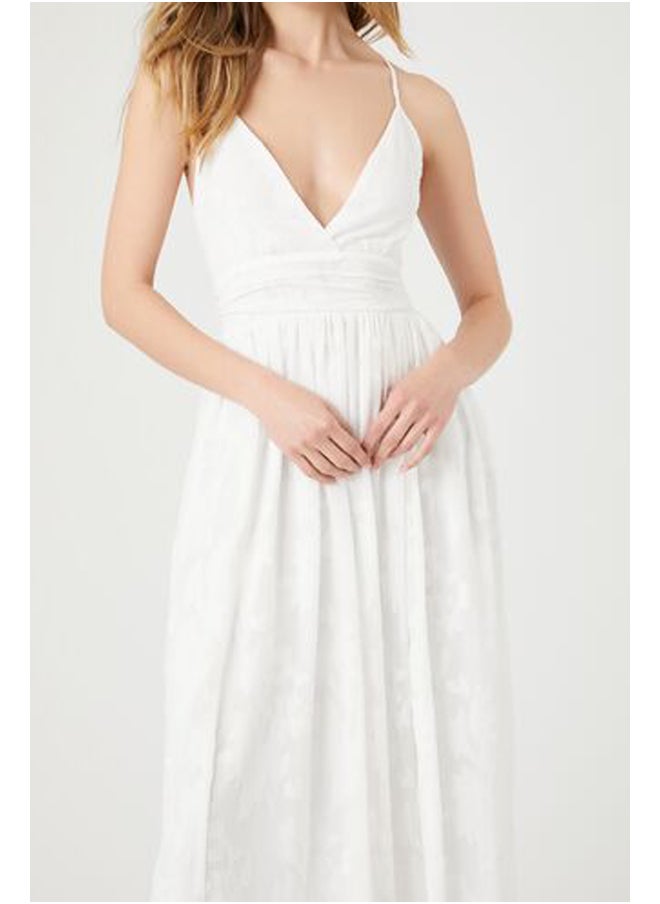 FOREVER 21 Jacquard Floral Cami Midi Dress  - Image 5