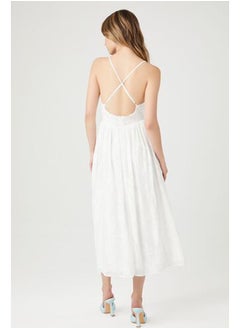 FOREVER 21 Jacquard Floral Cami Midi Dress  - Image 3
