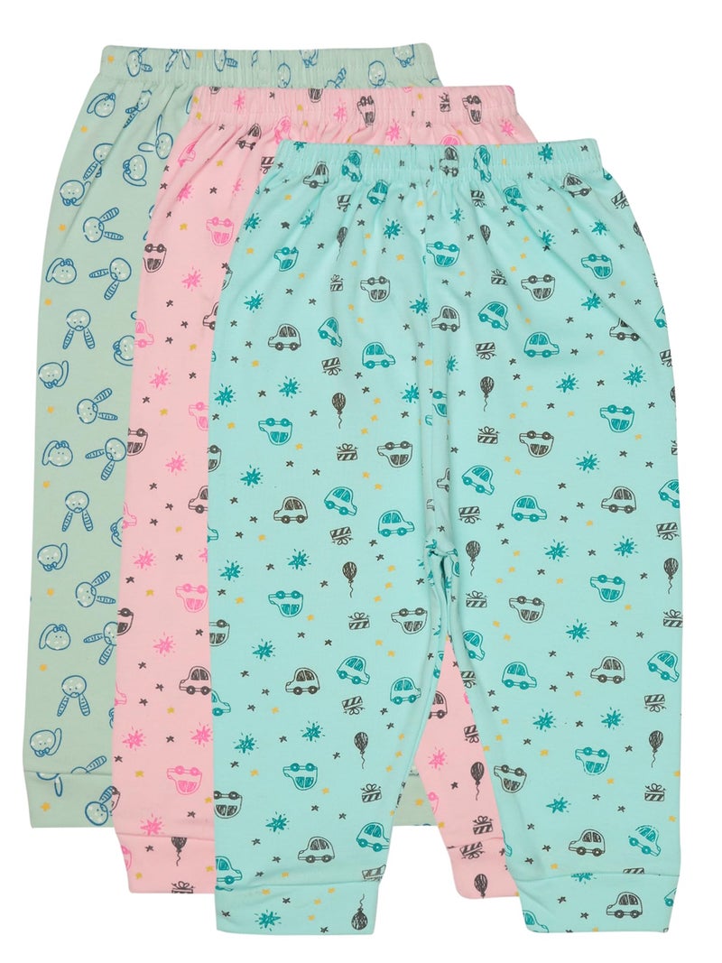 BODYCARE Baby All Over Printed Pajami Pack of 3 - Assorted - Image 1