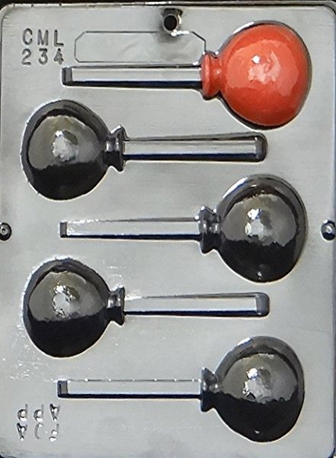 Lollipops Balloon Lollipop Chocolate Candy Mold 234, 5 Cavities, 2" x 2.5" - Image 3