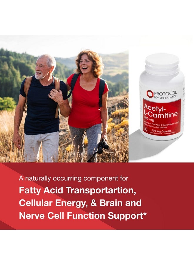 Protocol For Life Balance Protocol Acetyl- L-Carnitine 500mg - Energy Supplement, Nerve, and Brain Support - 100 Veg Caps - Image 3