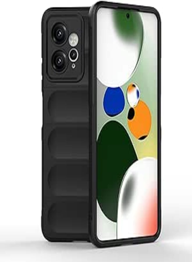 GOLDEN MASK Compatible With Xiaomi Redmi Note 12 4G Magic Case ShockProof (Black)