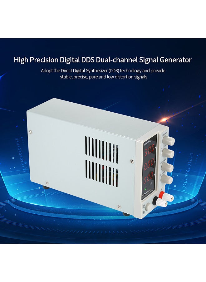 NPS306W 0-30V 0-6A Switching DC Power Supply 3 Digits Display LED High Precision Adjustable Mini Power Supply AC 115V/230V 50/60Hz Voltage & Current Regulated Dual Output