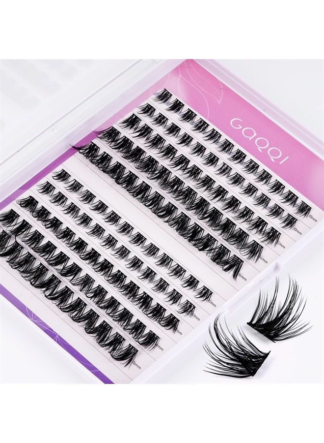 GAQQI Lash Clusters, C&D Curl LASH Individual Lashes 120 Clusters False Eyelash, Soft and Lightweight 10-16mm Mix Length, Reusable Cluster Lashes (GQ09, C&D,10-16mm Mix) - Image 1
