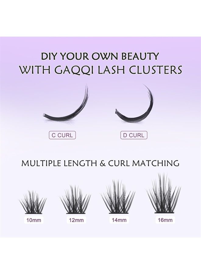 GAQQI Lash Clusters, C&D Curl LASH Individual Lashes 120 Clusters False Eyelash, Soft and Lightweight 10-16mm Mix Length, Reusable Cluster Lashes (GQ09, C&D,10-16mm Mix) - Image 4