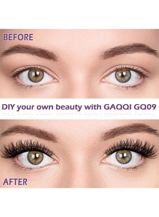 GAQQI Lash Clusters, C&D Curl LASH Individual Lashes 120 Clusters False Eyelash, Soft and Lightweight 10-16mm Mix Length, Reusable Cluster Lashes (GQ09, C&D,10-16mm Mix) - Image 2