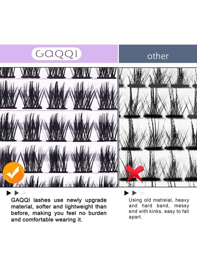 GAQQI Lash Clusters, C&D Curl LASH Individual Lashes 120 Clusters False Eyelash, Soft and Lightweight 10-16mm Mix Length, Reusable Cluster Lashes (GQ09, C&D,10-16mm Mix) - Image 5