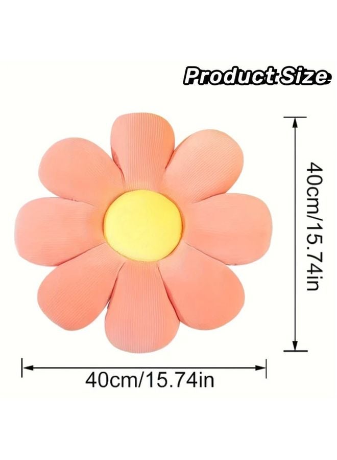 Blue Daisy Plush Flower Pillow Soft Filled Cushion For Home Sofa Decor Gift - Image 3